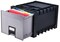Plastic Archive Storage Box with Lock, Letter Size, 18-Inch Drawer, Black